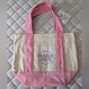 NWT Trader Joe's Mini Tote, Pink